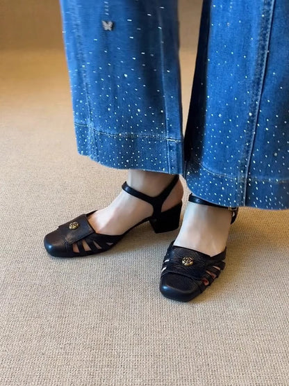 Damen Sandalen Komfortabel mit Applikation