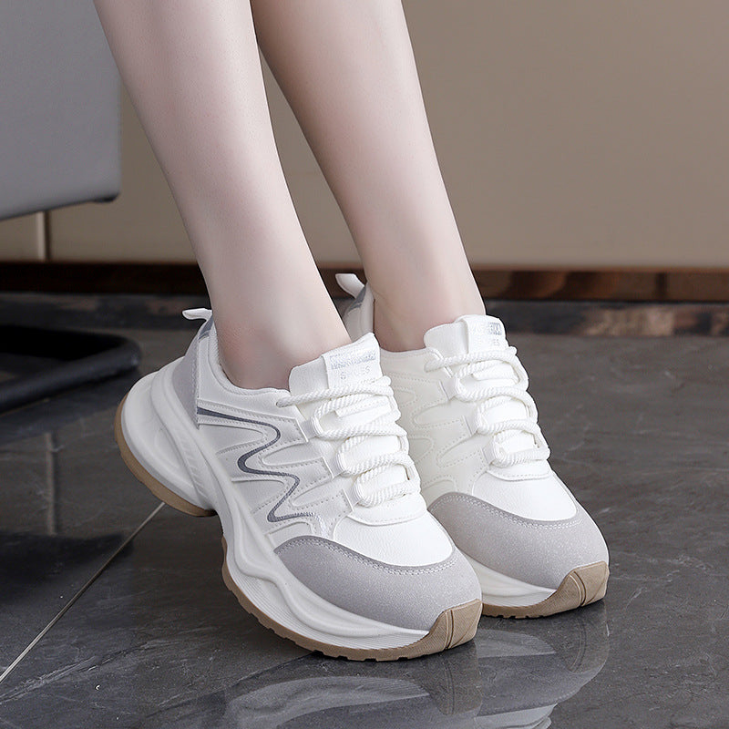Damen Sneaker Chunky Atmungsaktives Mesh Weite Sohle