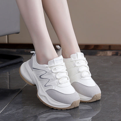 Damen Sneaker Chunky Atmungsaktives Mesh Weite Sohle