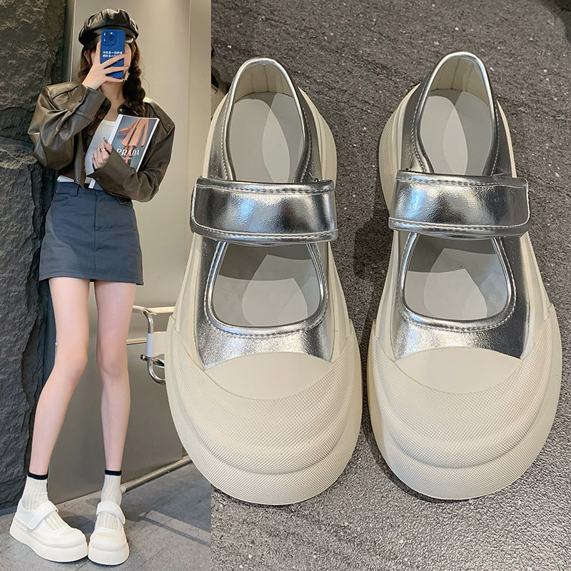 Damen Sneaker Komfortabel Klettverschluss Weite Passform
