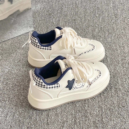Damen Sneaker Chunky Bequem Weite Passform