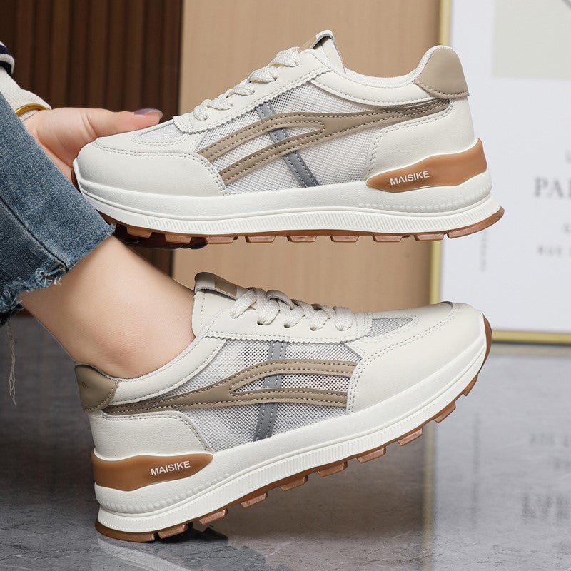 Damen Sport Sneaker Atmungsaktives Mesh Polsterung