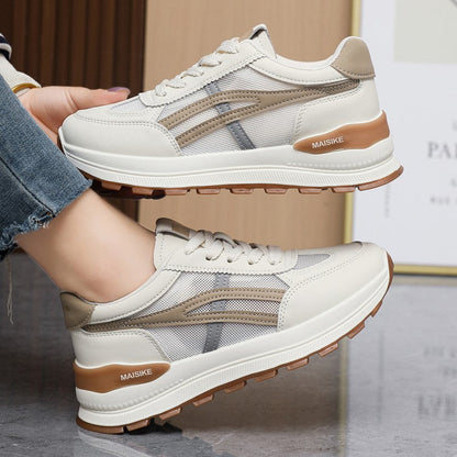 Damen Sport Sneaker Atmungsaktives Mesh Polsterung