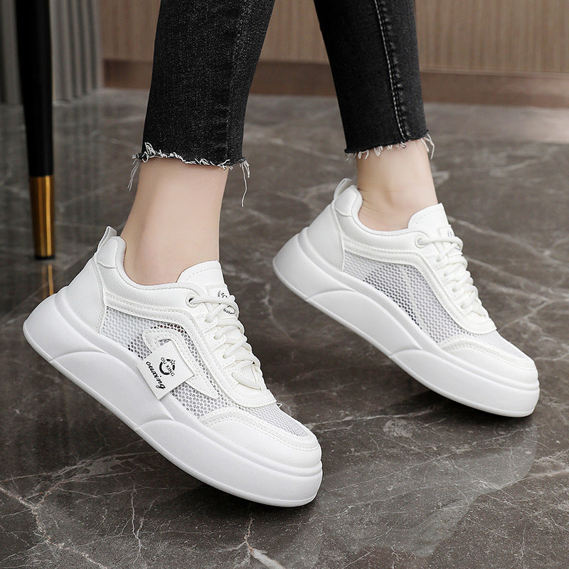 Damen Sneaker Sportlich Atmungsaktives Mesh Elastisch