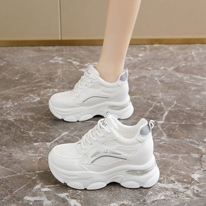 Damen Sneaker Atmungsaktives Mesh Komfortabel Mit Dämpfung