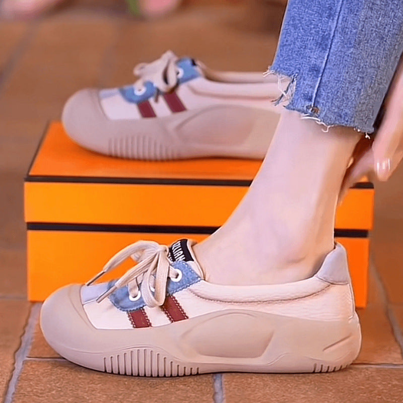 Damen Sneaker Sportlich Schnürschuhe Modern Mode
