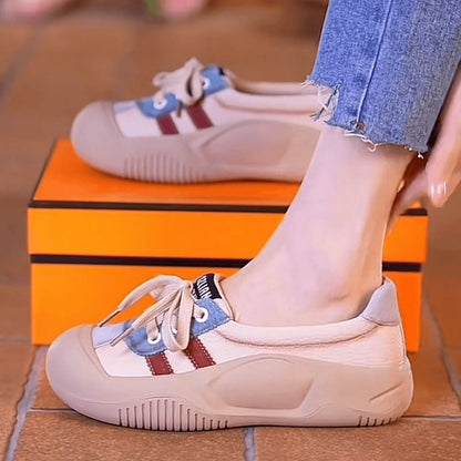 Damen Sneaker Sportlich Schnürschuhe Modern Mode