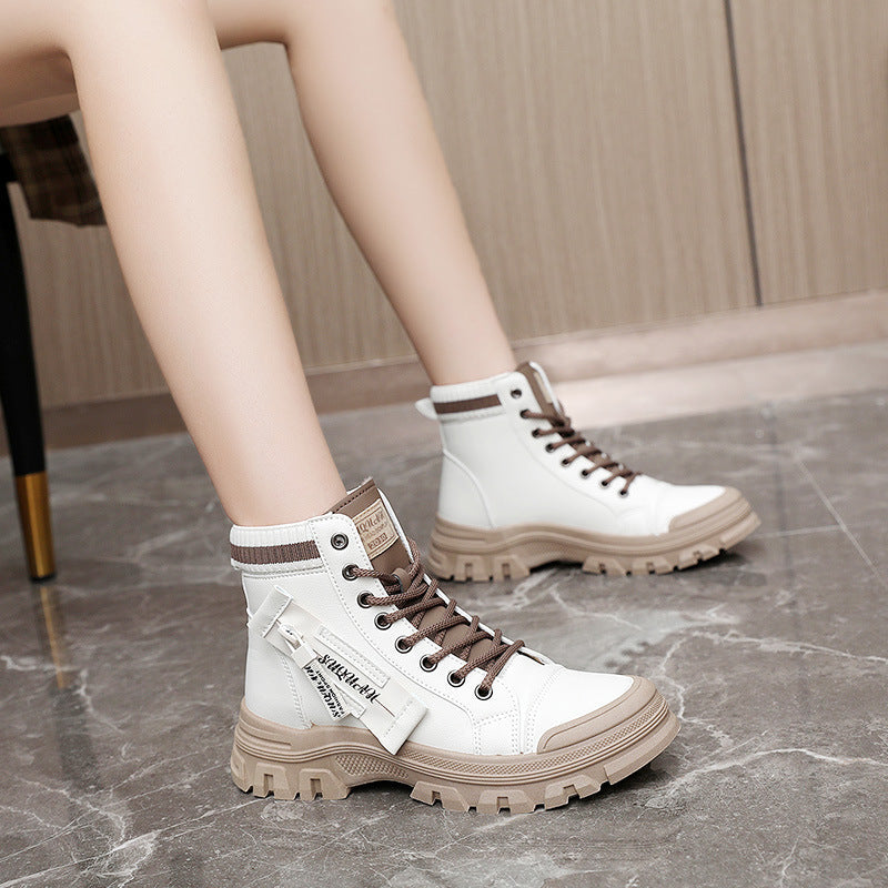 Damen Hochschaft-Sneaker Elastisch Robust