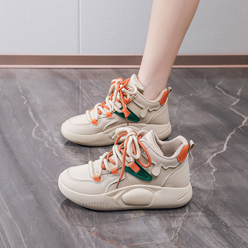 Damen High- Sneaker Sportlich Schnürsystem