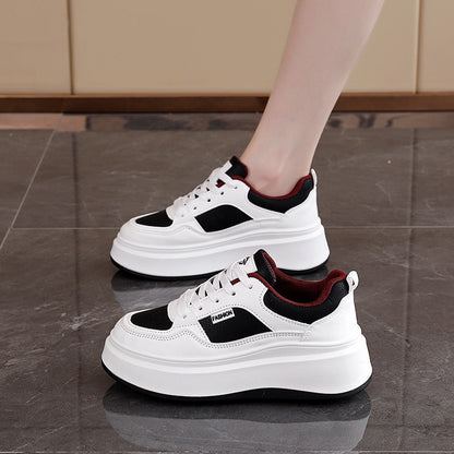 Damen Hochhackige Sneaker Chunky Sohlen