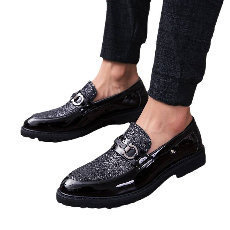 Damen Mokassins Glitzernde Schuhe Elegant