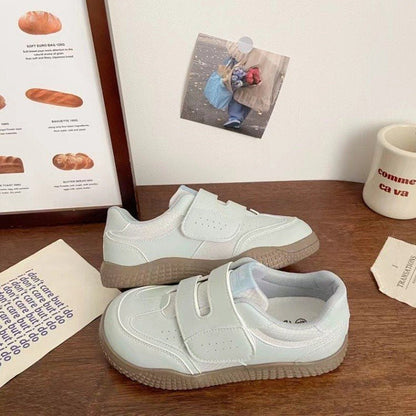 Damen Sportschuhe Schnürsneaker Bequem Klettverschluss