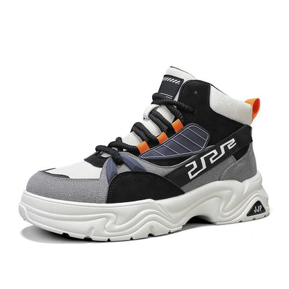 Damen High- Sneaker Sportlich Kontrastdesign Rutschfest