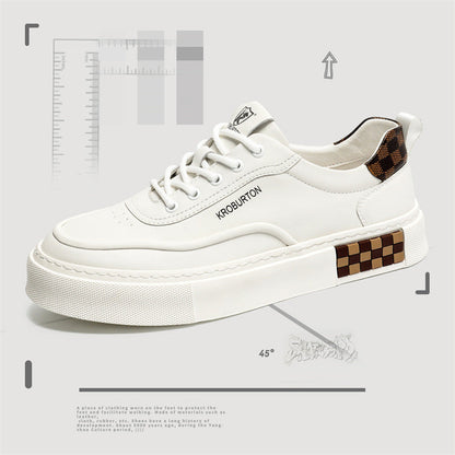 Damen Sneaker Sportlich Leder Laufsohle mit Dämpfung