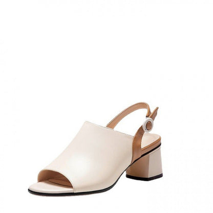 Damen Sandaletten Riemchen Schuhe Eleganter Blockabsatz