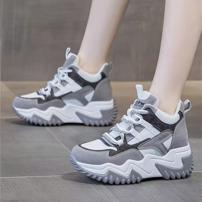 Damen Laufschuhe Chunky Atmungsaktiv Bequem