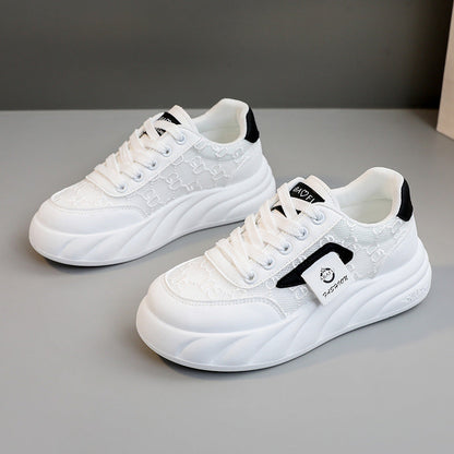 Damen Sneaker Chunky Strukturierte Oberfläche Modisch
