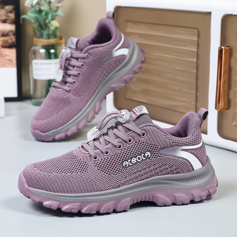 Damen Sneaker Atmungsaktiv Schnellverschluss bequem - Norvielle