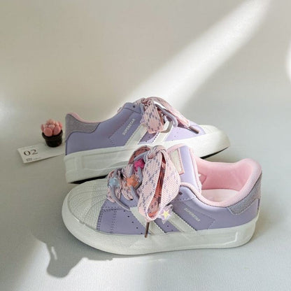 Damen Sneaker Schnürschuhe Trendy Frauen Schuhe