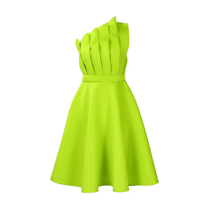 Damen One-Shoulder-Kleid Elegantes Abendkleid