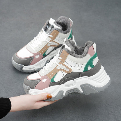 Damen High- Sneaker Weich Rutschfest Komfortabel