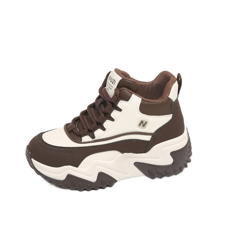 Damen High Sneaker Sportlich Chunky