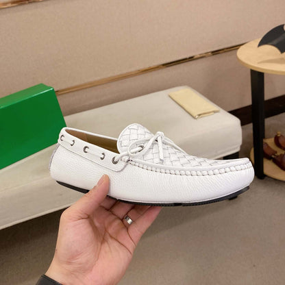 Damen Mokassin Geflochtene Schuhe Sommer Schwarz - Norvielle