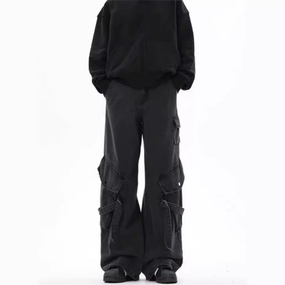 Damen Cargo-Hose Bequem Mit Seitentaschen Weite Passform - Norvielle