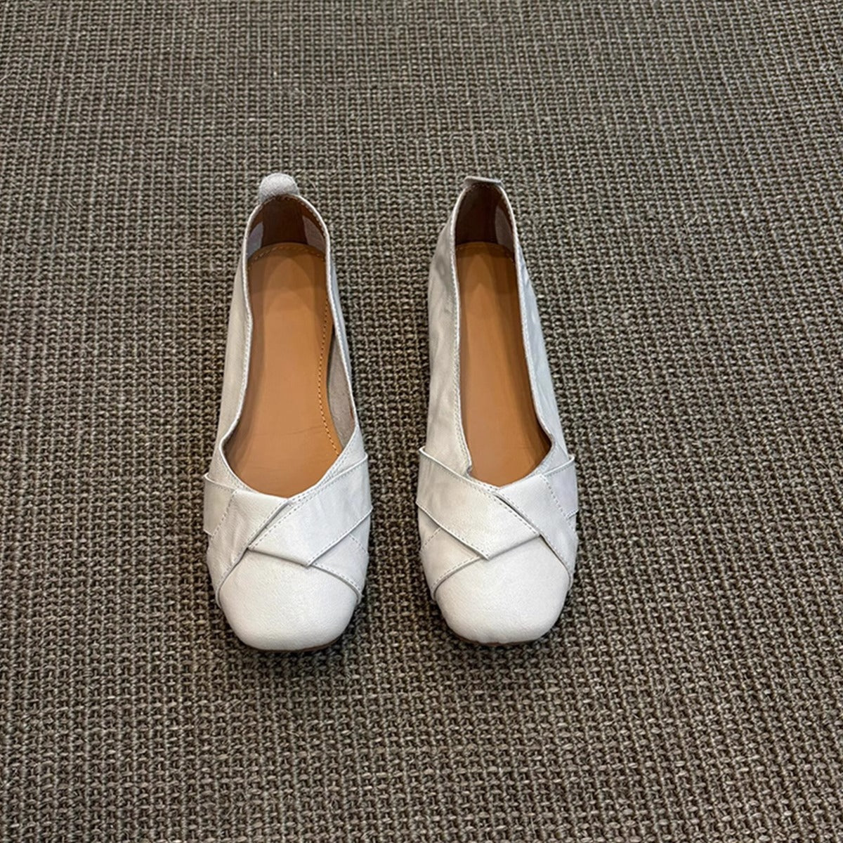 Damen Ballerinas Weich Flexible Bequem Schwarz - Norvielle