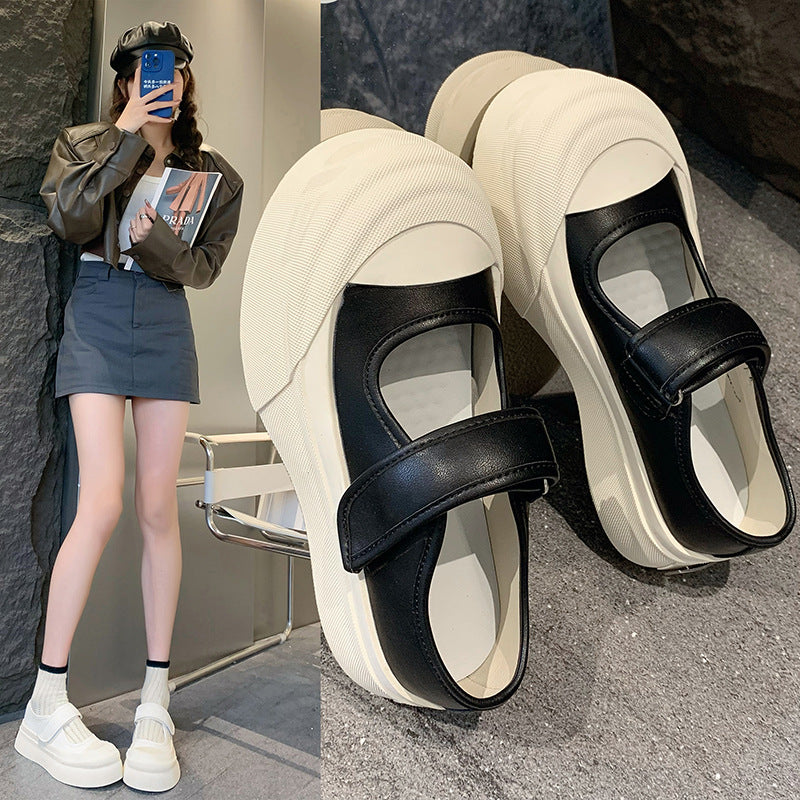 Damen Sneaker Slip-On Klettverschluss Breit