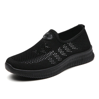 Damen Slip-On Schuhe Atmungsaktives Material Bequem Freizeit