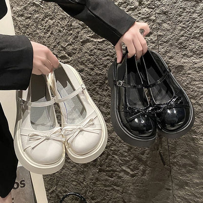 Damen Plateau-Schuhe Glänzend Schick Heidi Stil - Norvielle