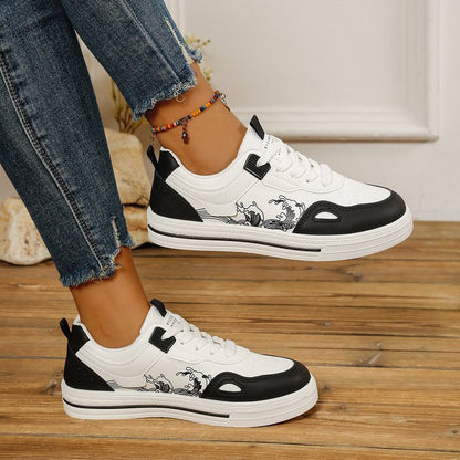 Damen Sneaker Bequem Schwarz - Norvielle
