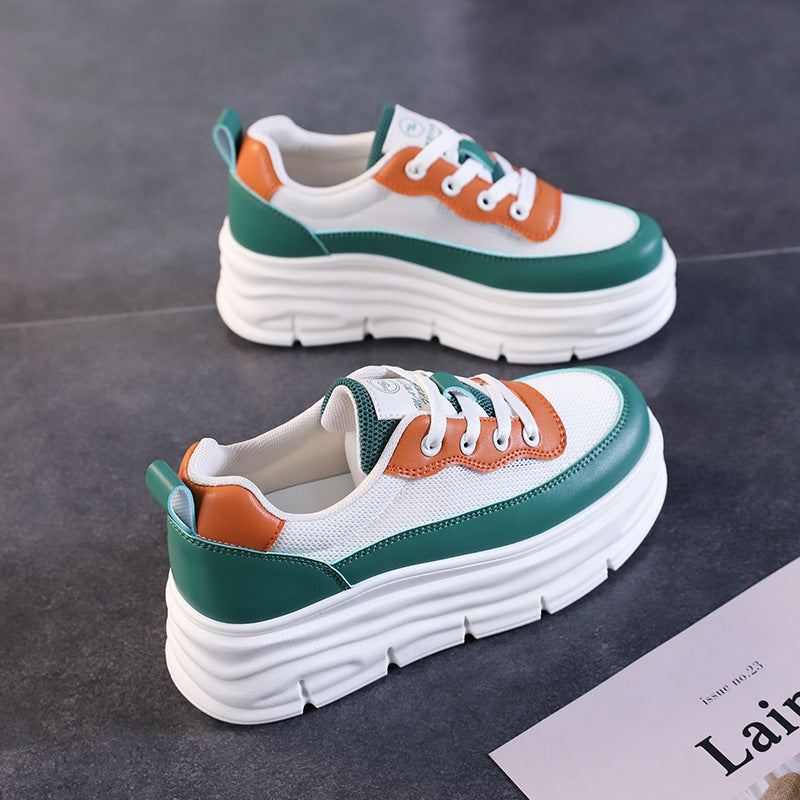 Damen Sneaker Hochplateau Komfortabel