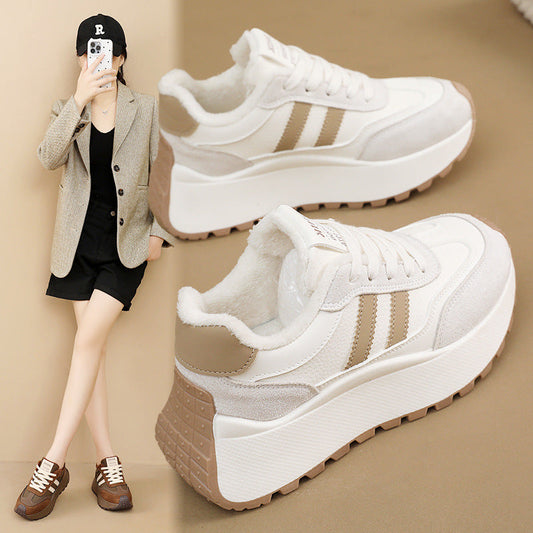 Damen Chunky Sneaker Rutschfest Plattform Schuhe Bequem - Norvielle