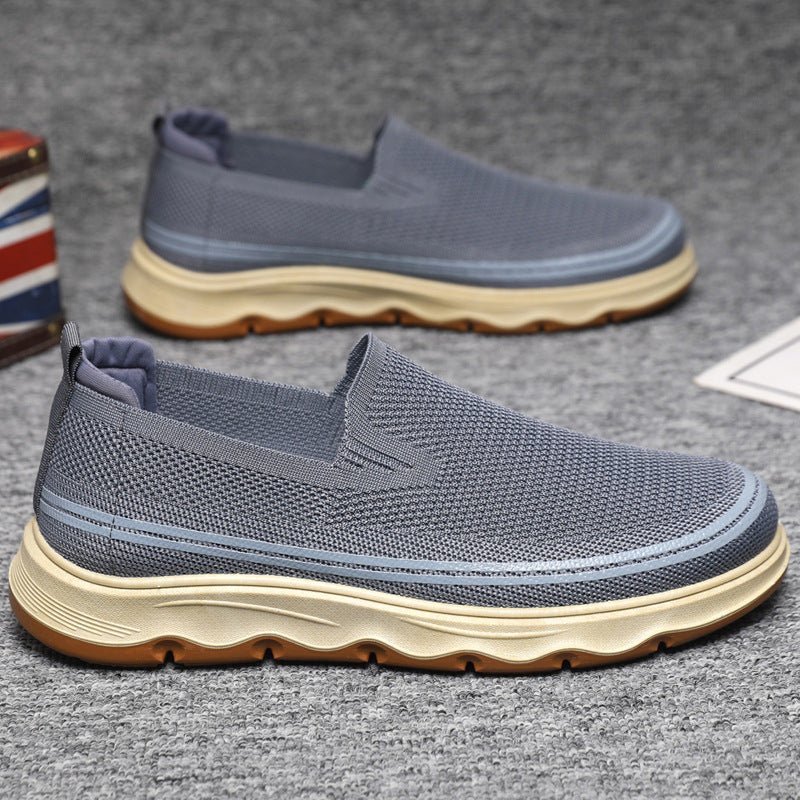 Damen Sneaker Atmungsaktiv Slip-On Bequem Polster