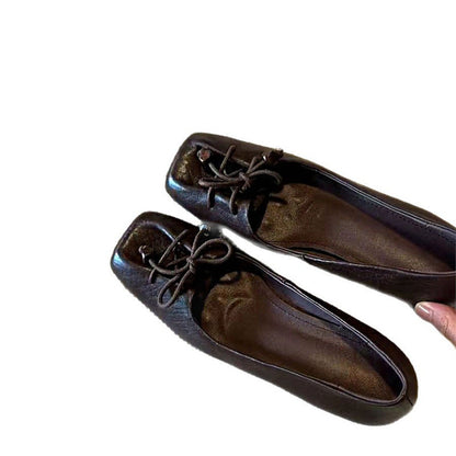 Damen Ballerinas Bequem Flexibel mit Bogen Detail