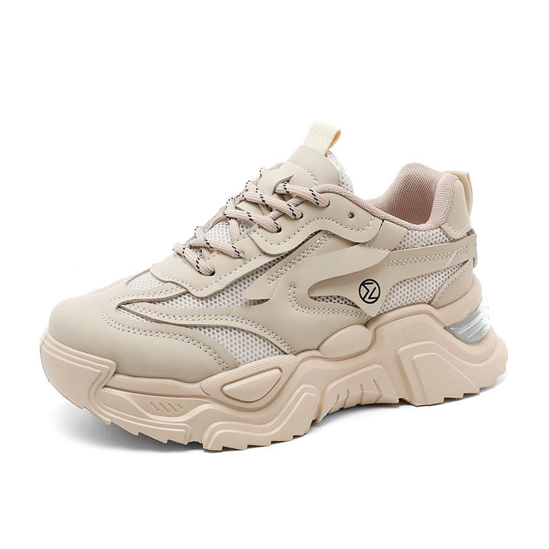 Damen Sneaker Chunky Atmungsaktives Mesh Rutschfest