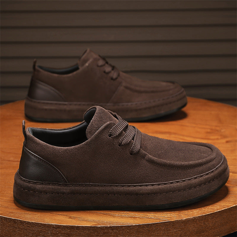 Damen Sneaker Veloursleder Schnürung Bequem Modisch