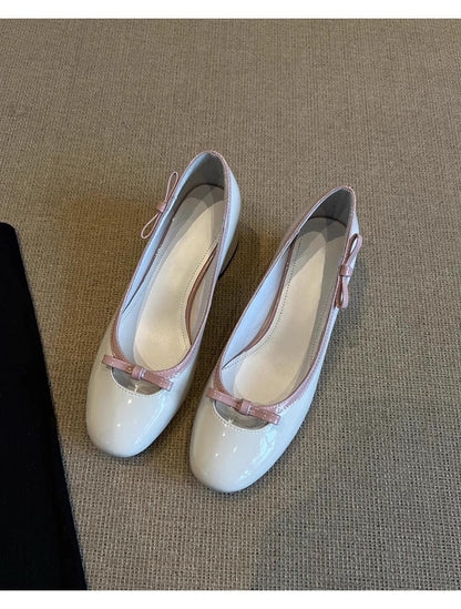 Damen Ballerinas Glitzernd Bequem Mit Schleifen