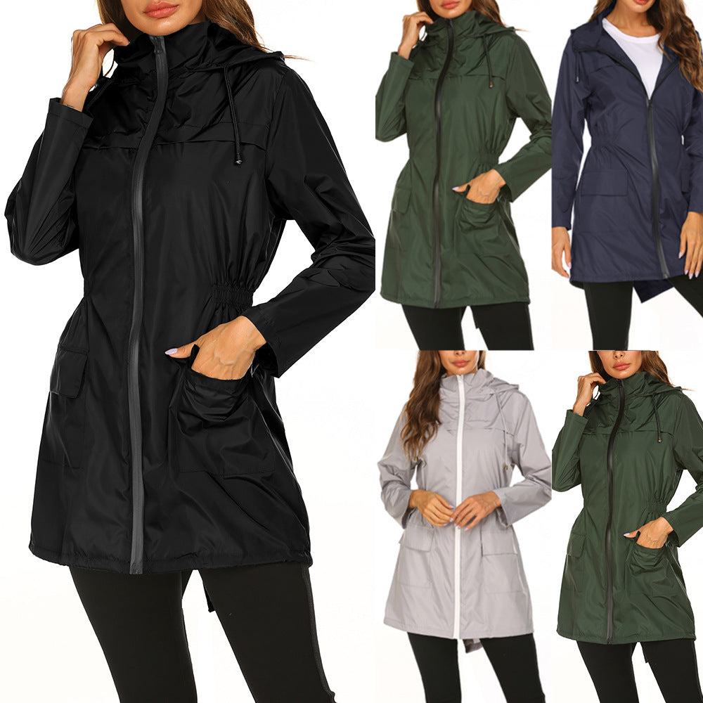 Damen Freizeitjacke Praktisch Verstellbar Große Taschen - Norvielle