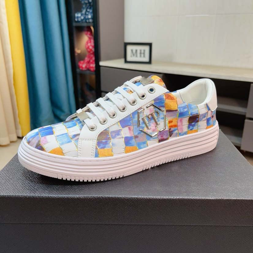 Damen Sneaker Leder Krokodilmuster