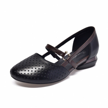 Damen Ballerinas Riemchen Komfort