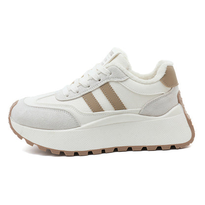 Damen Chunky Sneaker Rutschfest Plattform Schuhe Bequem