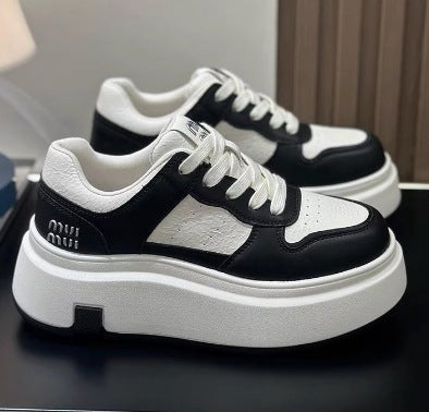 Damen Plattform Sneaker Rutschfeste Sohle Modisch