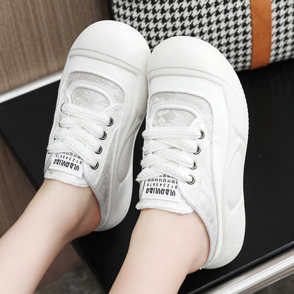 Damen Sneaker Blumenmuster Weich Bequem