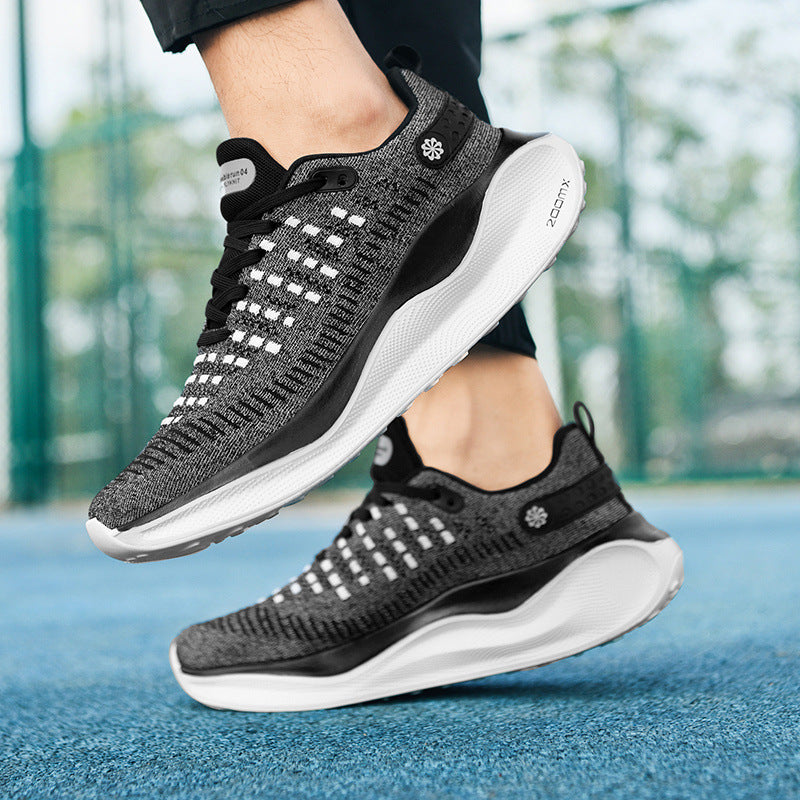 Damen Laufschuhe Atmungsaktiv Mit Dämpfungstechnik Schwarz - Norvielle