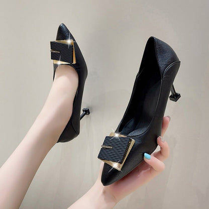 Damen High Heels Pumps mit Schmuckdetail Elegantes Design