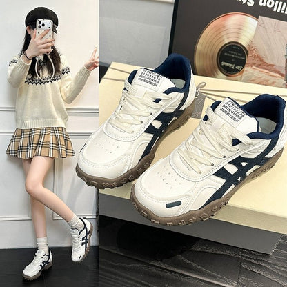 Damen Sneaker Sportlich Atmungsaktives Mesh Gummisohle