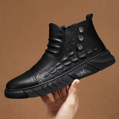 Damen Stiefeletten Robust Reißverschluss Winter